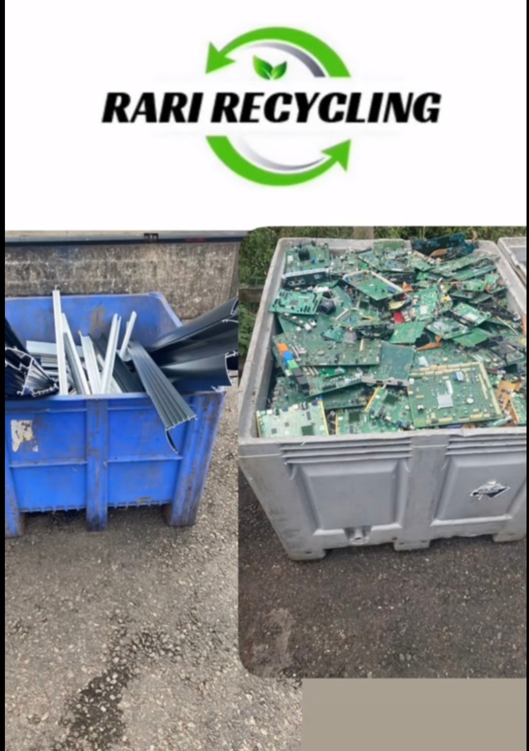Rari Recycling e-waste and recycling bins